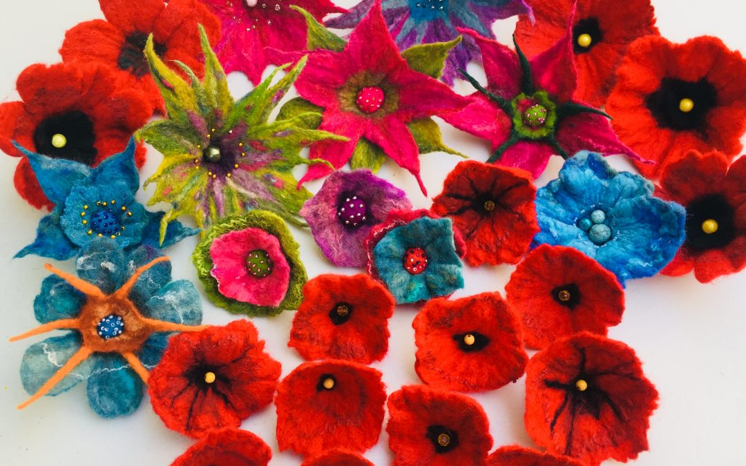 Felted Flowers
