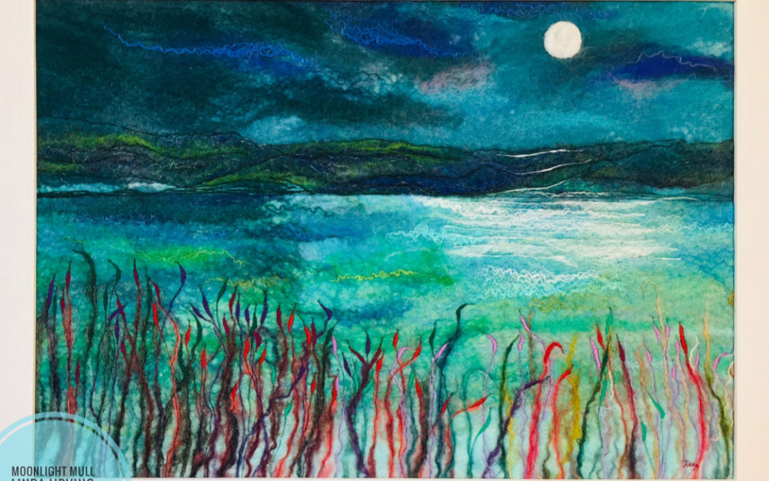 Felted Art – ‘Moonlight Mull’