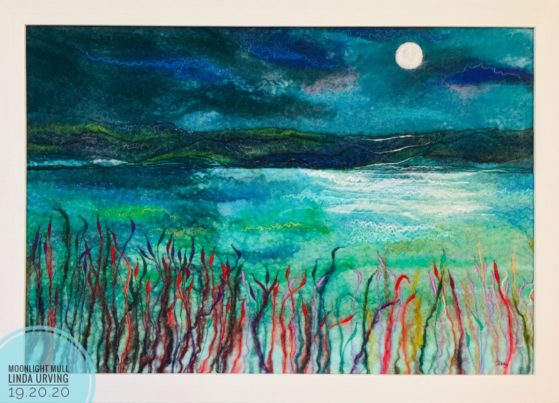 Felted Art – ‘Moonlight Mull’