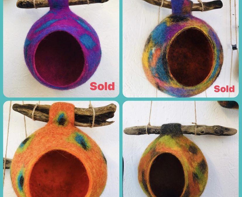 Felted Bird Feeders/Pods