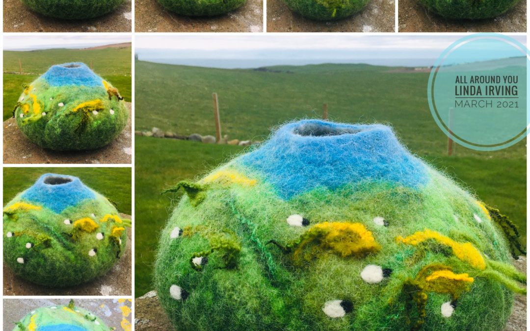 Felted Vessel – ‘All Around You’