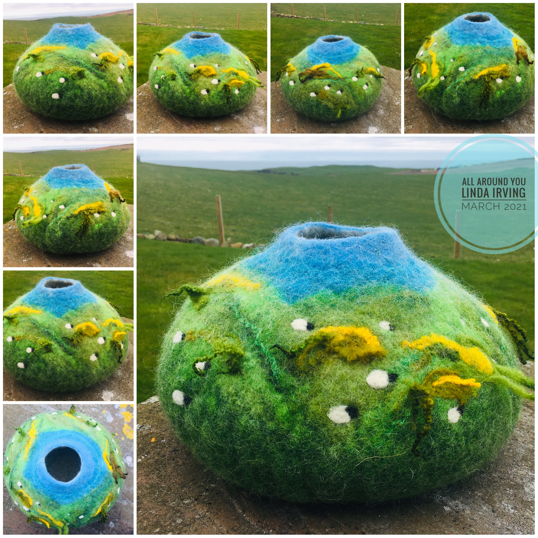 Felted Vessel – ‘All Around You’