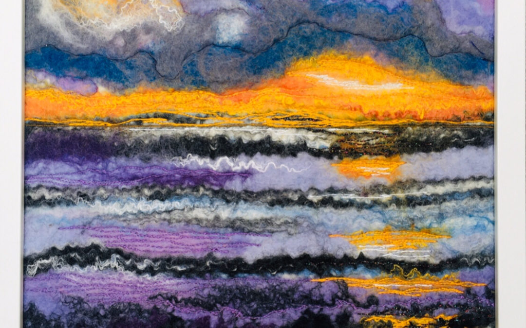 Felted Art – ‘After the Rain’