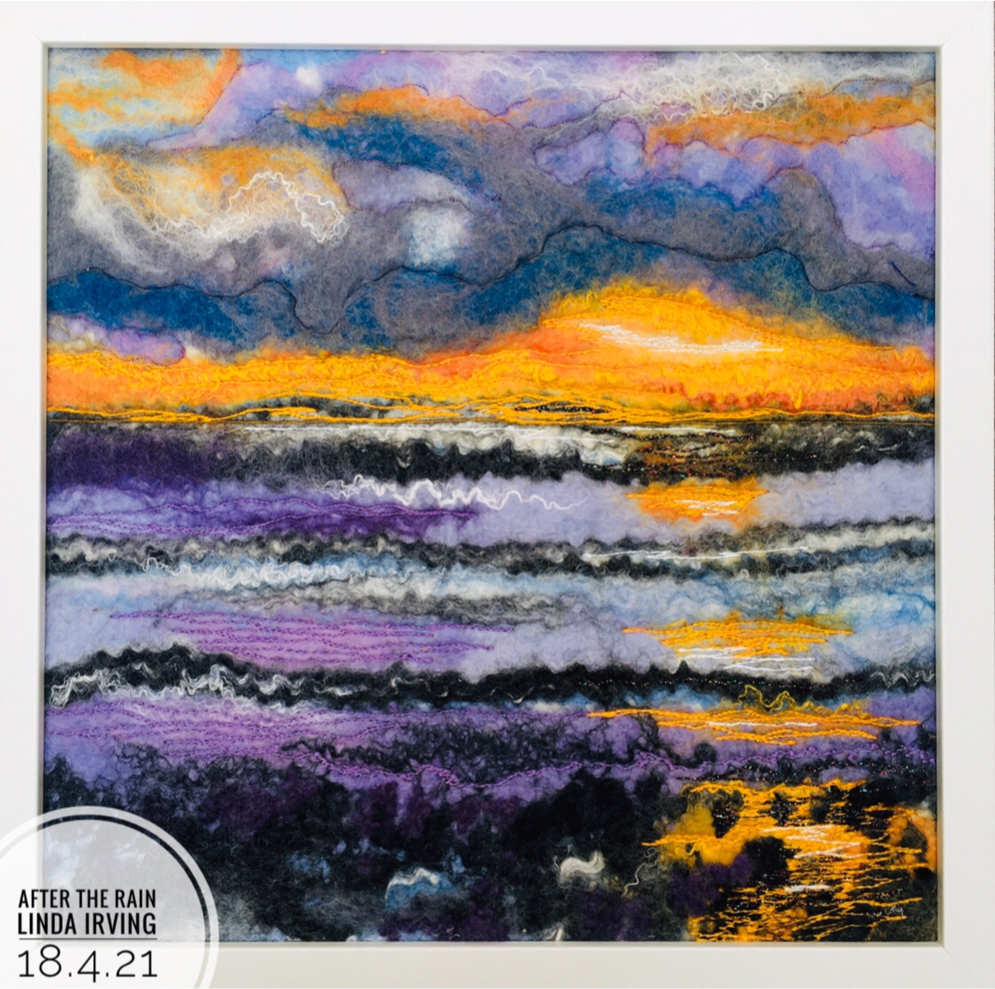 Felted Art – ‘After the Rain’