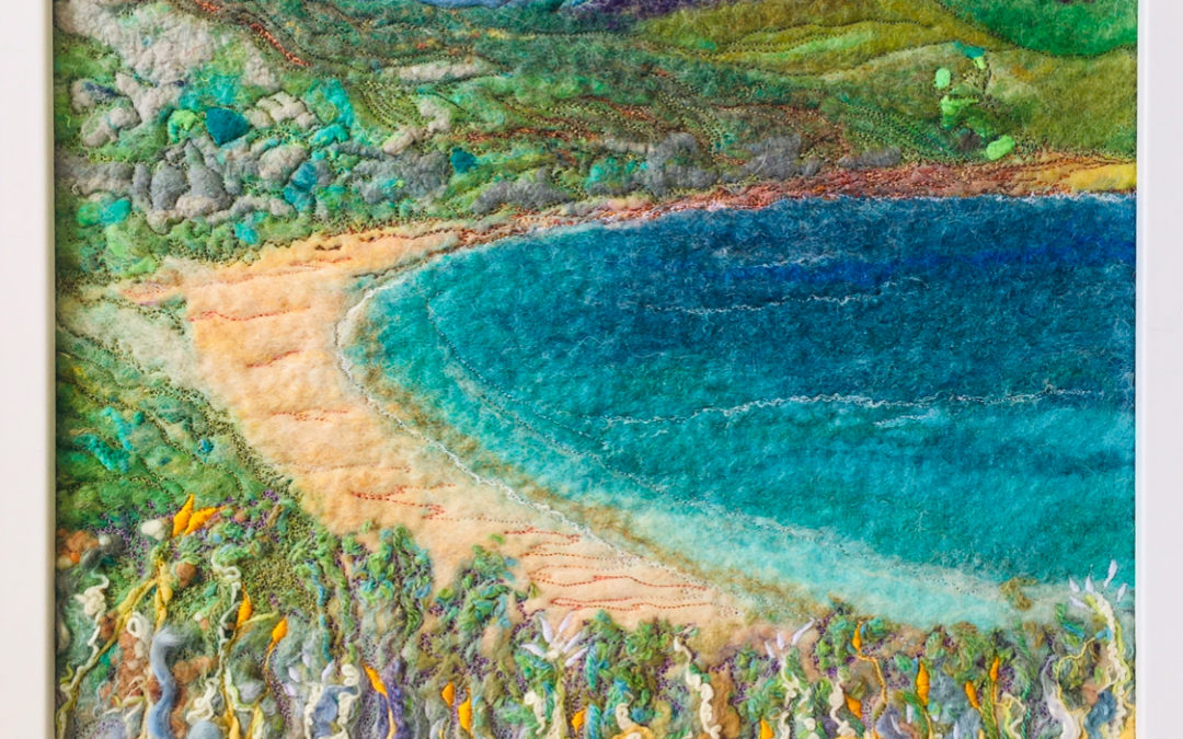 Felted Art – ‘Summer Bay’