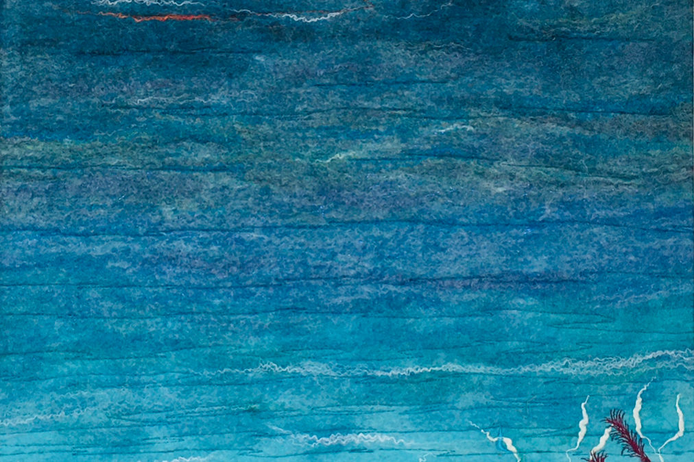 Felted Art – ‘Morning Over Man’